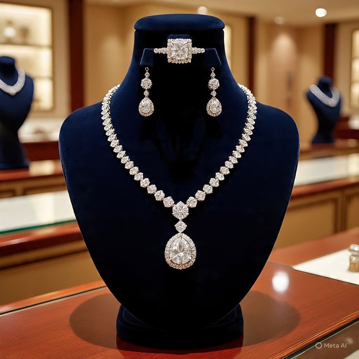 Céleste Diamond Necklace Set